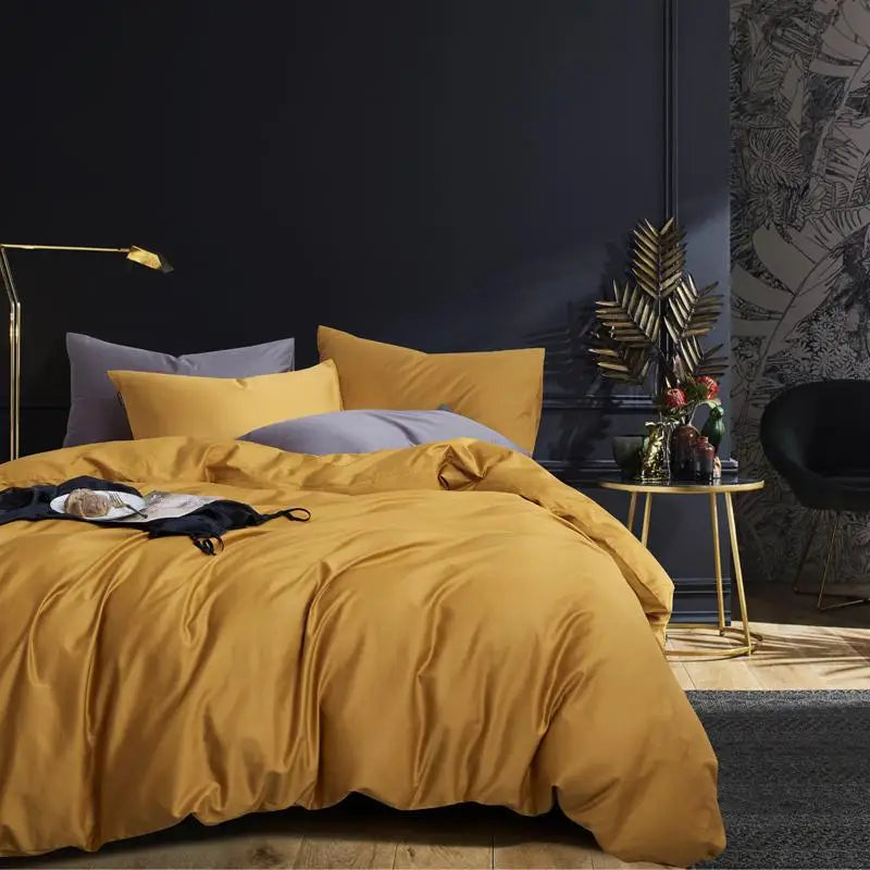 The Alexandria Duvet Set (Long-staple Sateen Cotton)