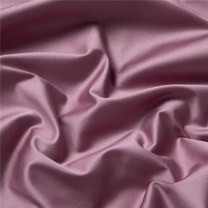 Monaco Rose Sateen Duvet Cover Set (Long-Staple Sateen Cotton)