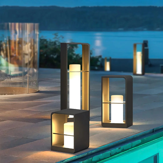 NightCube – Elegant Solar LED Light for Outdoor Ambiance - KaveCore