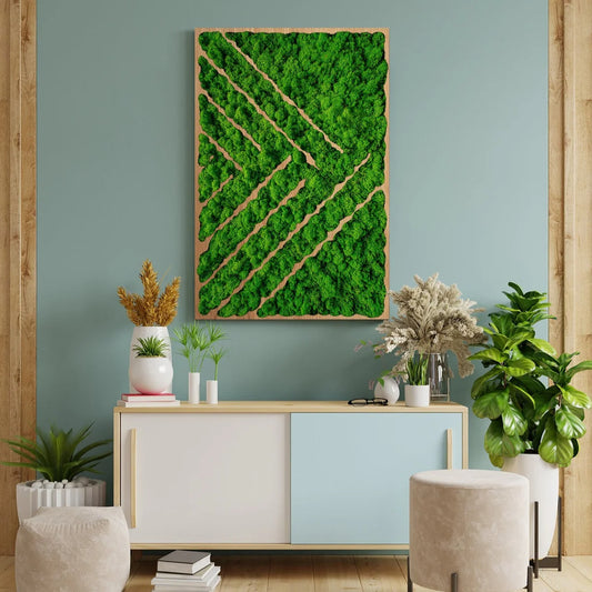 GreenPulse Natural Moss Art