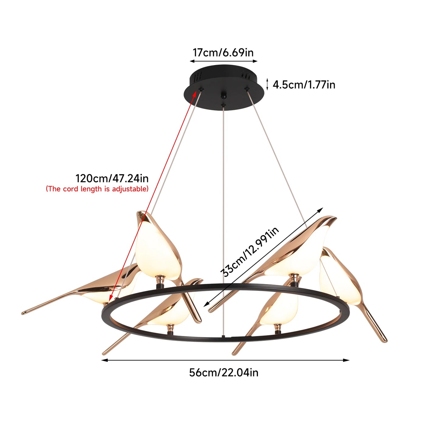 Modern Chiriya Circular Chandelier