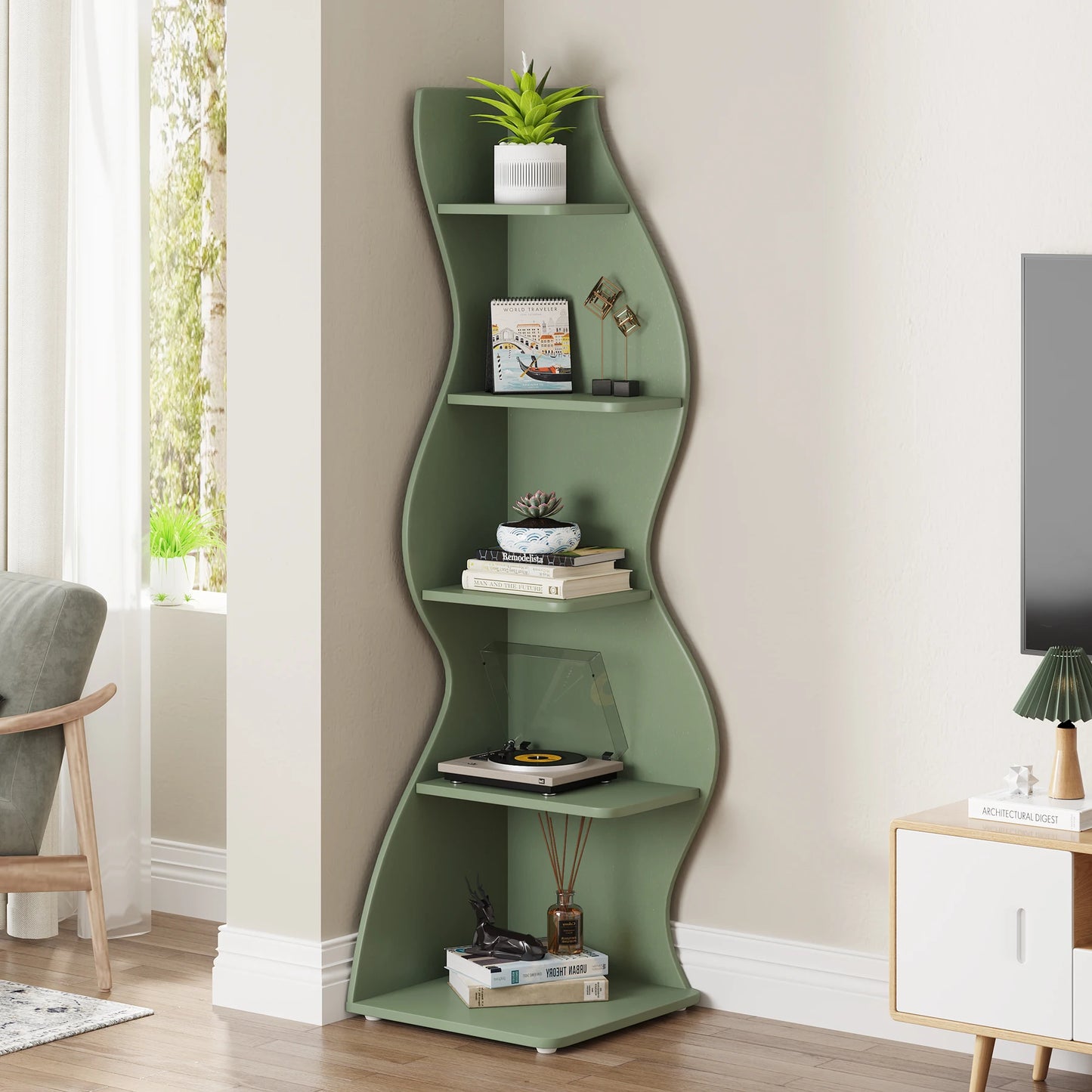 Waveline Corner Shelf US - KaveCore