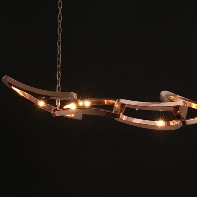 Kinetic Loop Chandelier