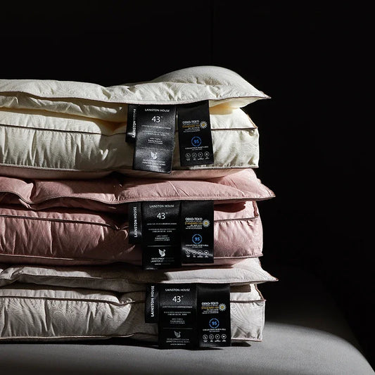 Royal Loft Jacquard Goose Down Cradle Pillow