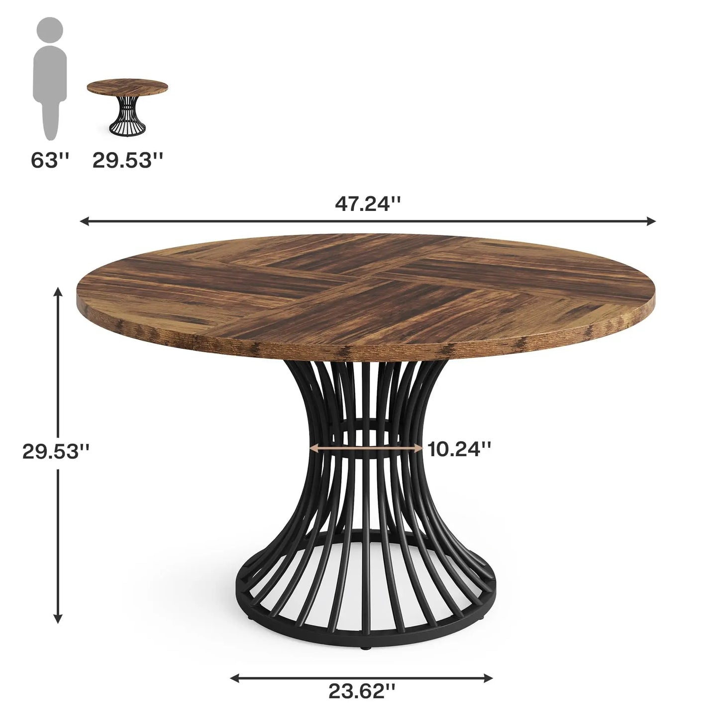 Oakspire Industrial Table - US - KaveCore