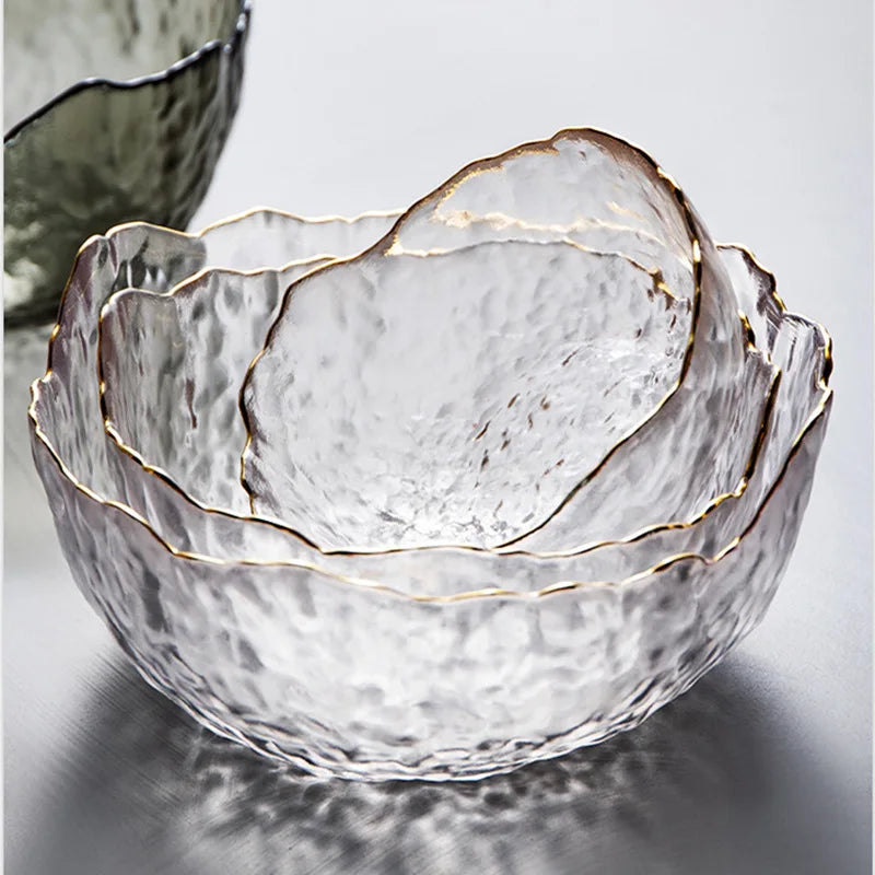 HaloGlass Wavy Bowl Collection (Set of 3)