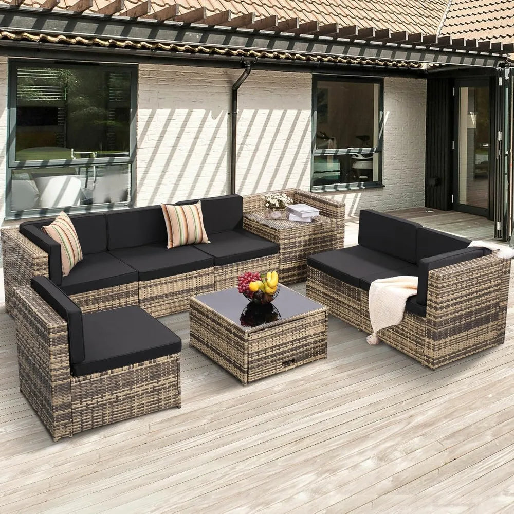 Stratus Patio Lounge Set 8-Piece US - KaveCore
