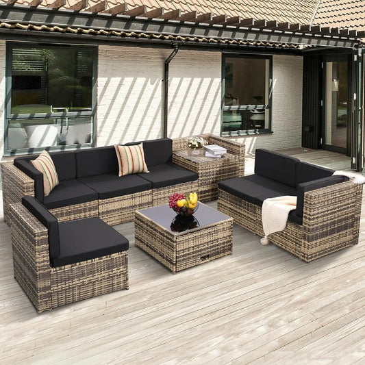 Stratus Patio Lounge Set 8-Piece US - KaveCore