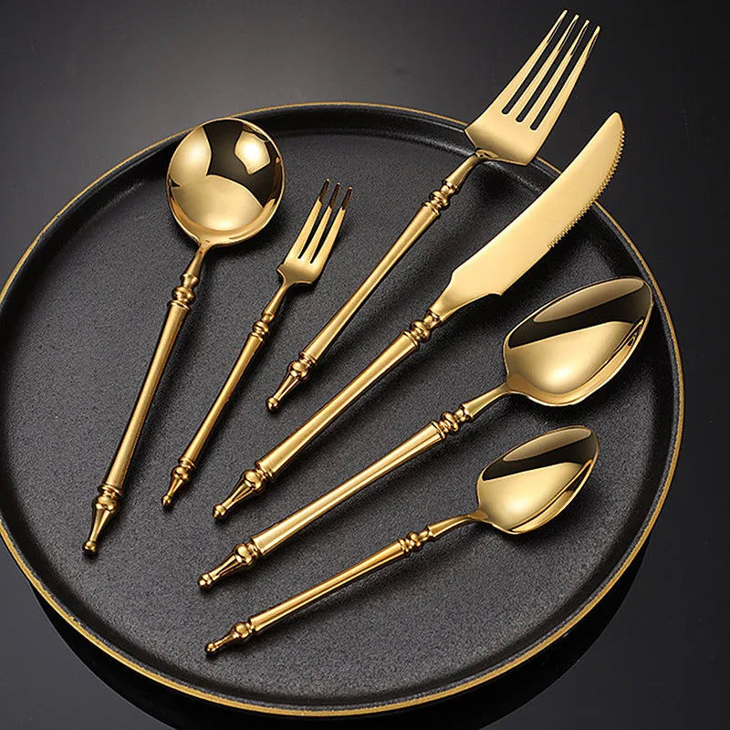 Prestige Golden Cutlery Set