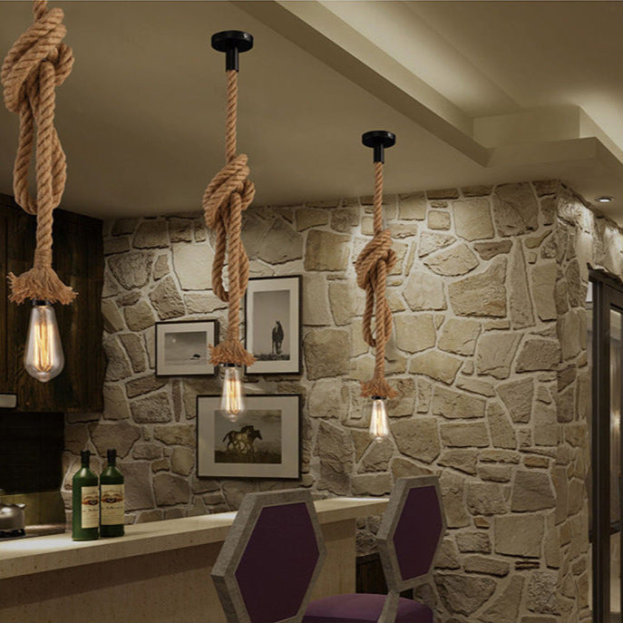 Knotted Rope Pendant Light - KaveCore