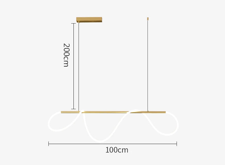 Seriflux Waveline Pendant Light