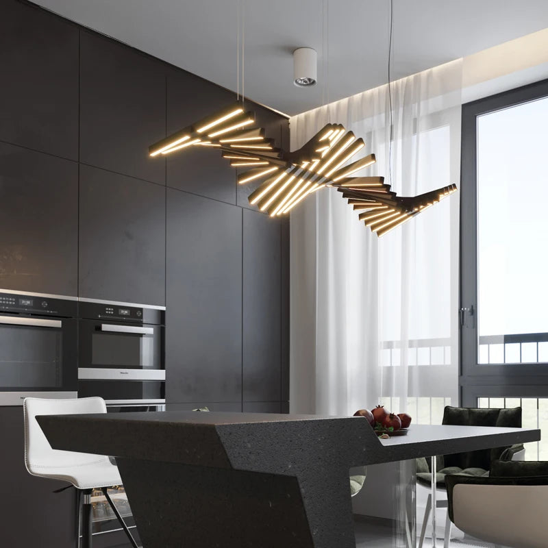Floating Rib Chandelier
