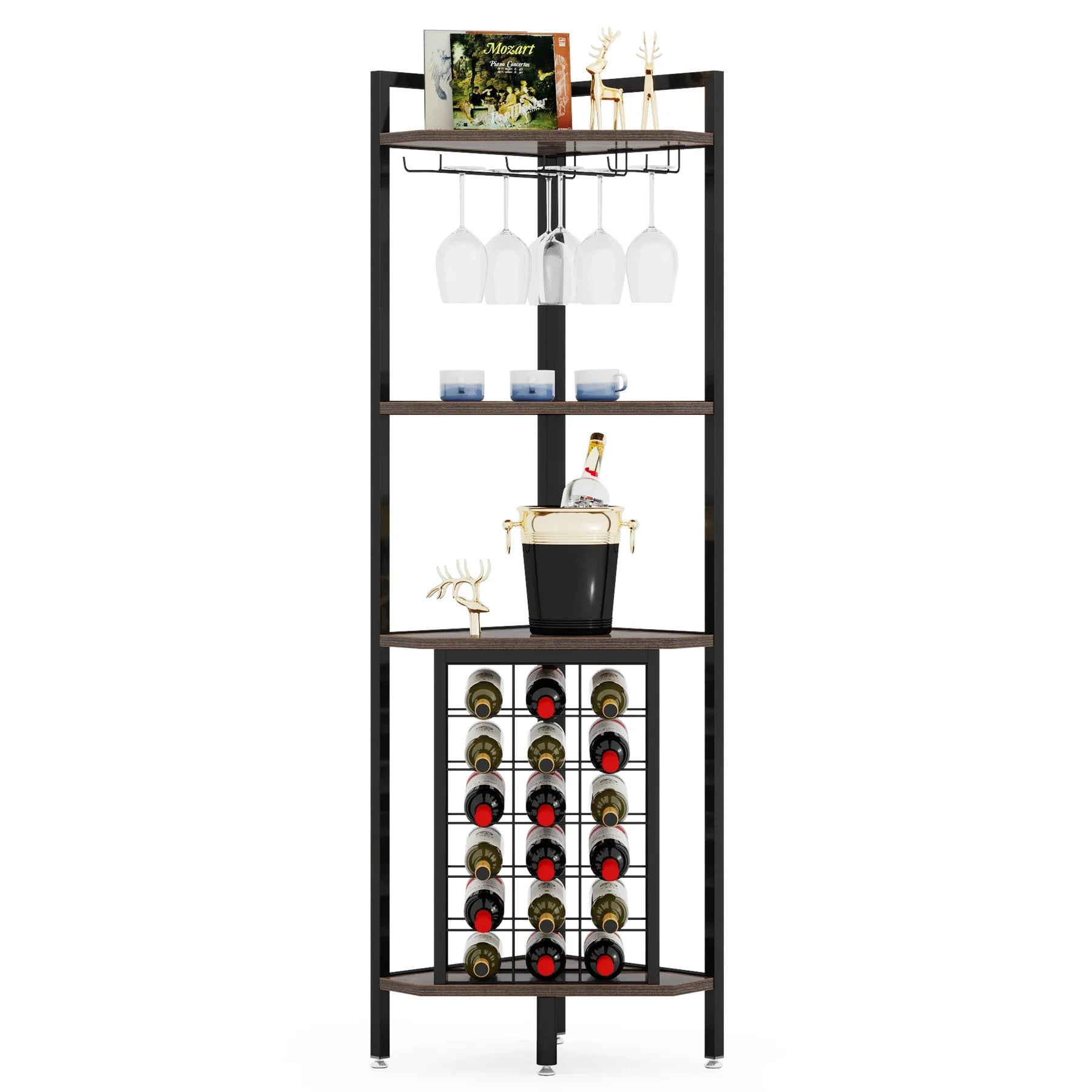 SipSpot Corner Glass & Bottle Display | US - KaveCore