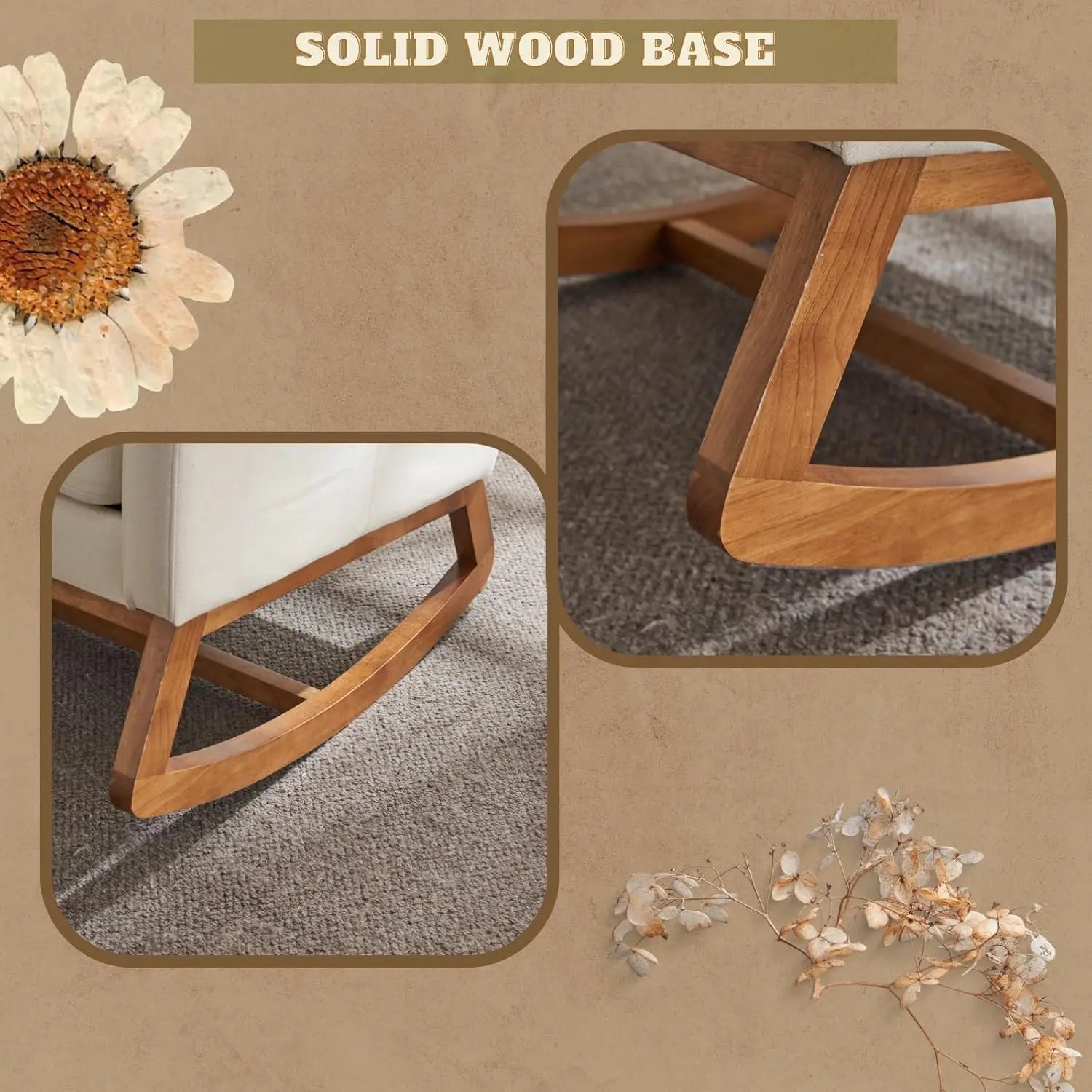 The SnuggleMotion Upholstered Rocking Recliner US - KaveCore