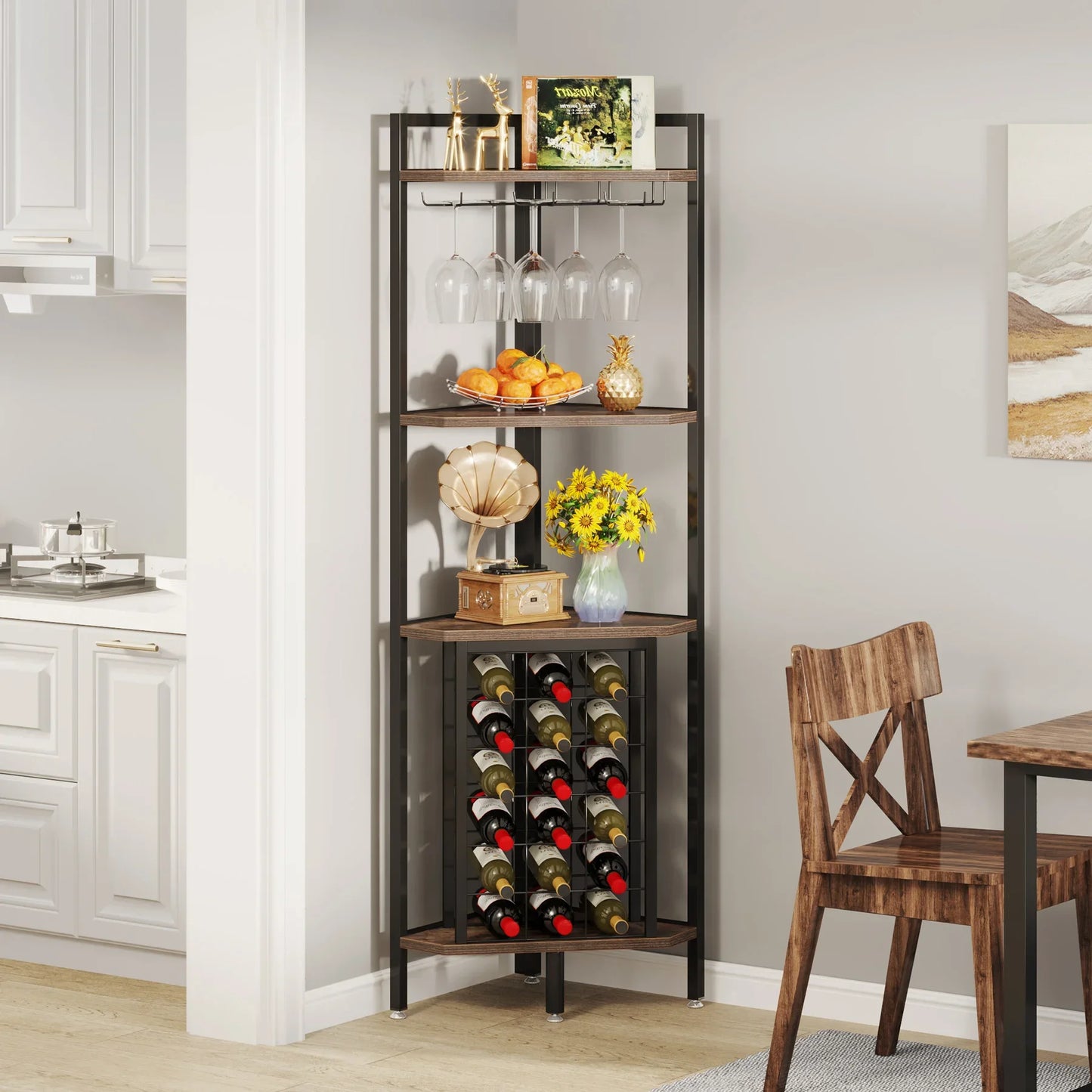 SipSpot Corner Glass & Bottle Display | US - KaveCore
