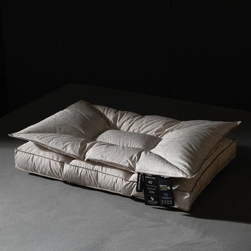 Royal Loft Jacquard Goose Down Cradle Pillow