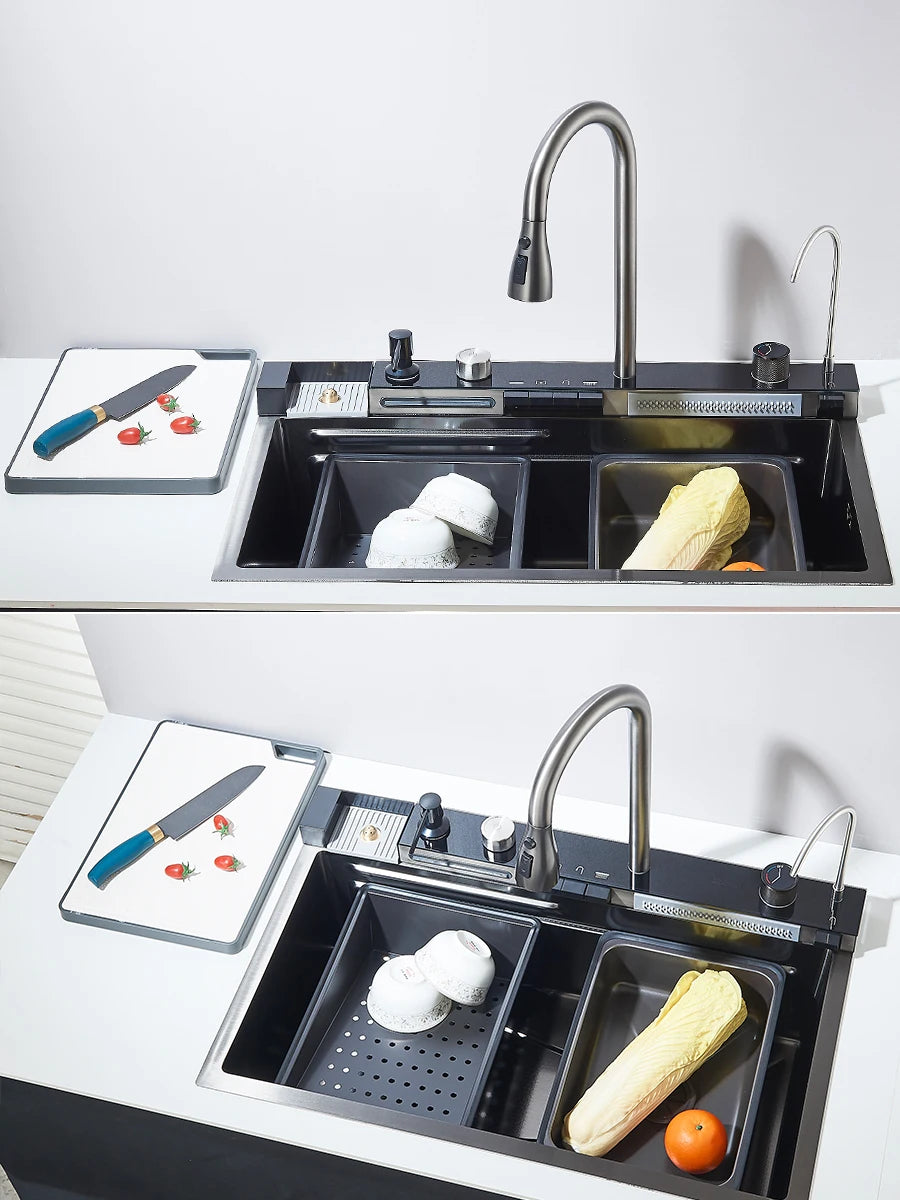 PureFlow Luxe Kitchen Sink & Digital Faucet | US - KaveCore