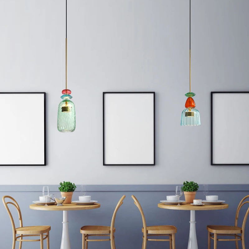 ChromaChic Glass Pendant Light