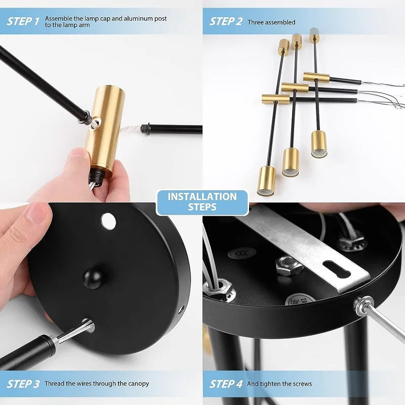 Cosmo Brass Chandelier