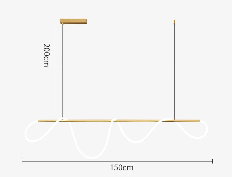 Seriflux Waveline Pendant Light