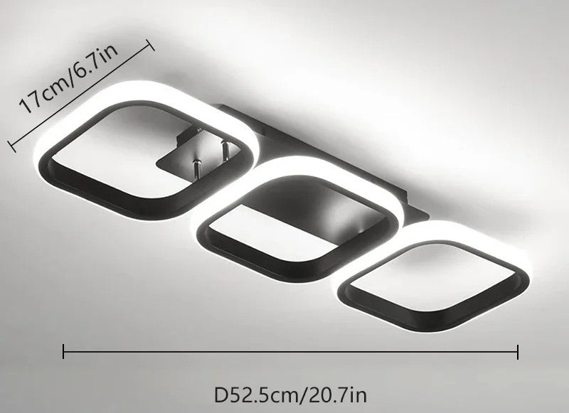 Modern Square LED Chandelier - KaveCore