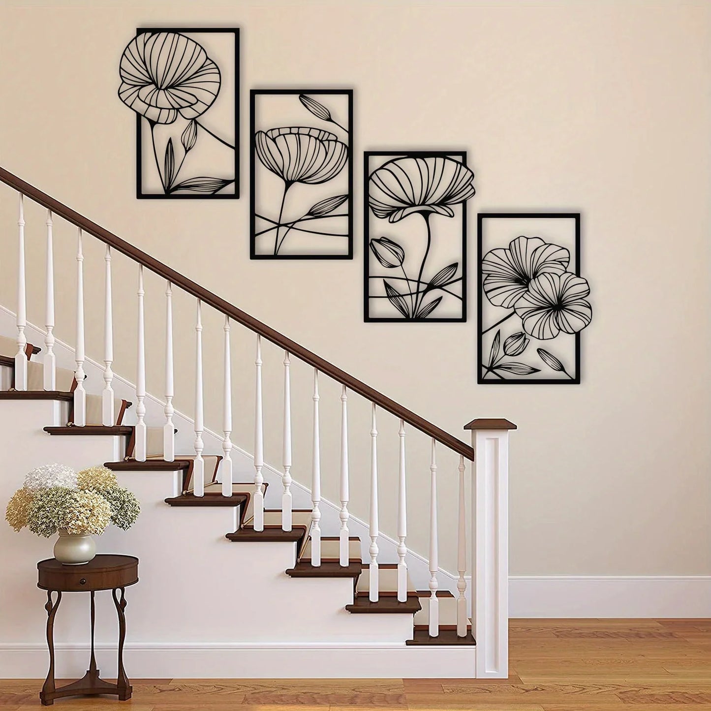 Monet’s Garden metal (4 Panel Wall Art)