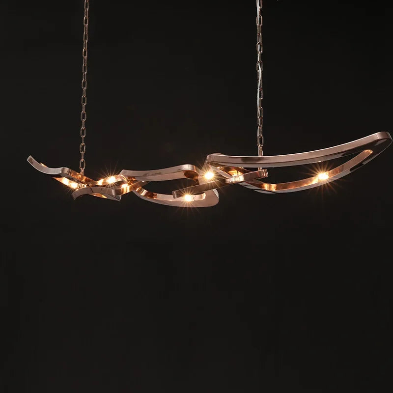 Kinetic Loop Chandelier