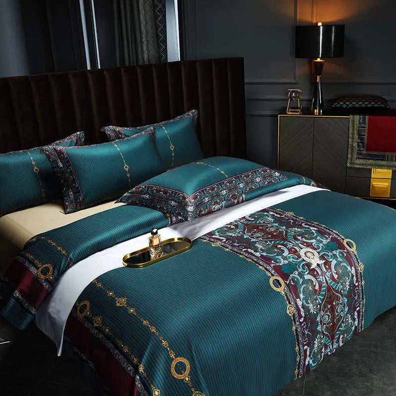 Renaissance Court Baroque Duvet Cover Set (Long-Staple Sateen Cotton)