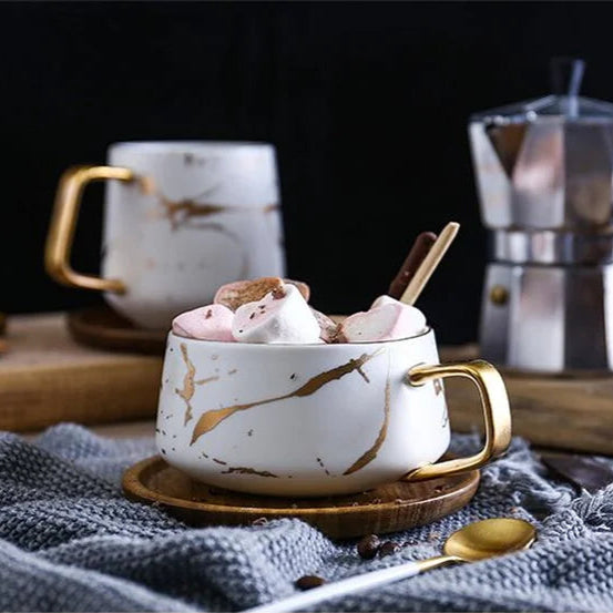 Sora Wooden Saucer Mug