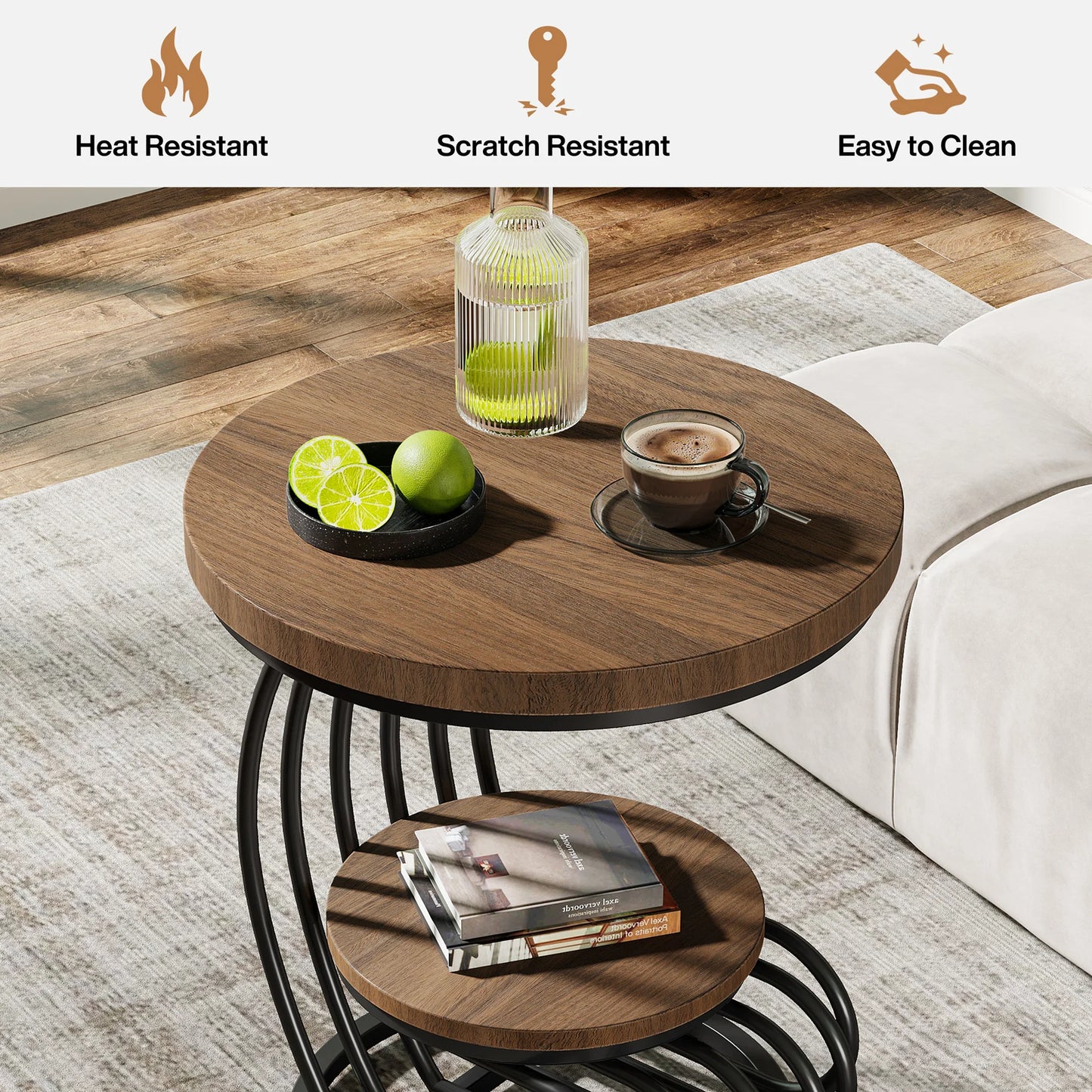 Evoque Curve Side Tables US