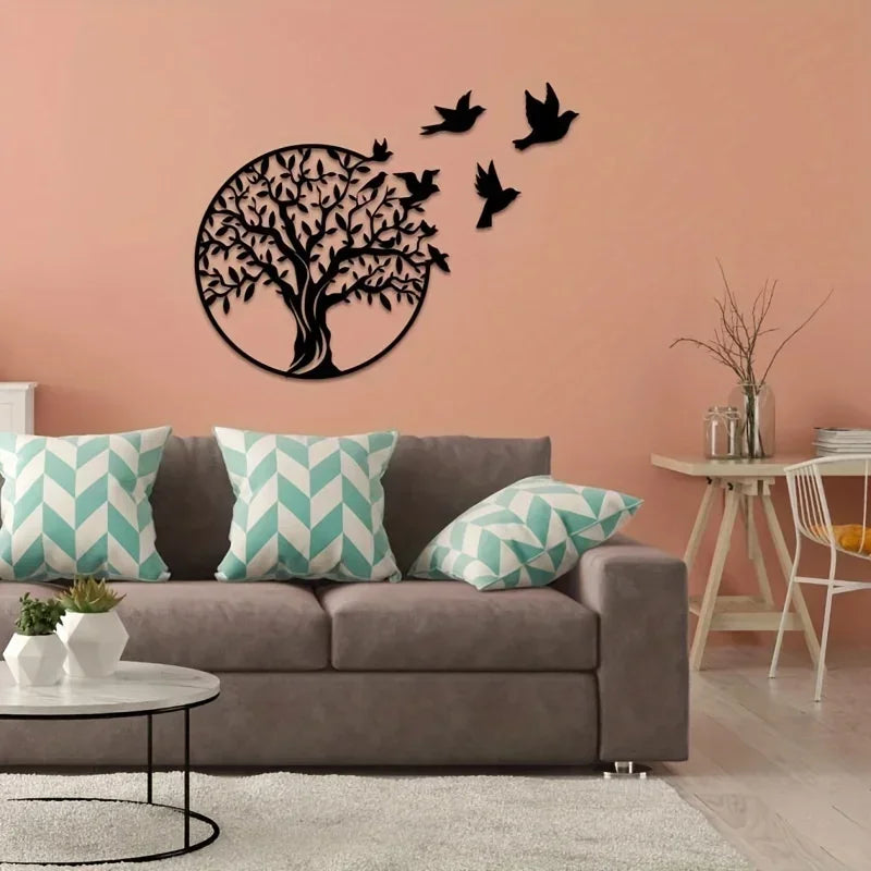 Birds of Grace Metal Wall Art