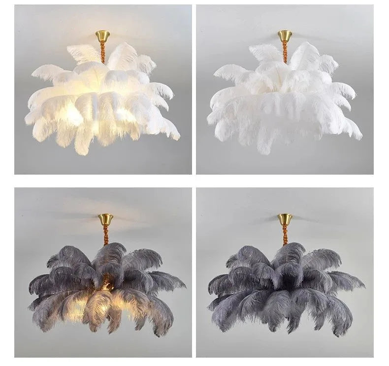 Palmira Feather Pendant Chandelier