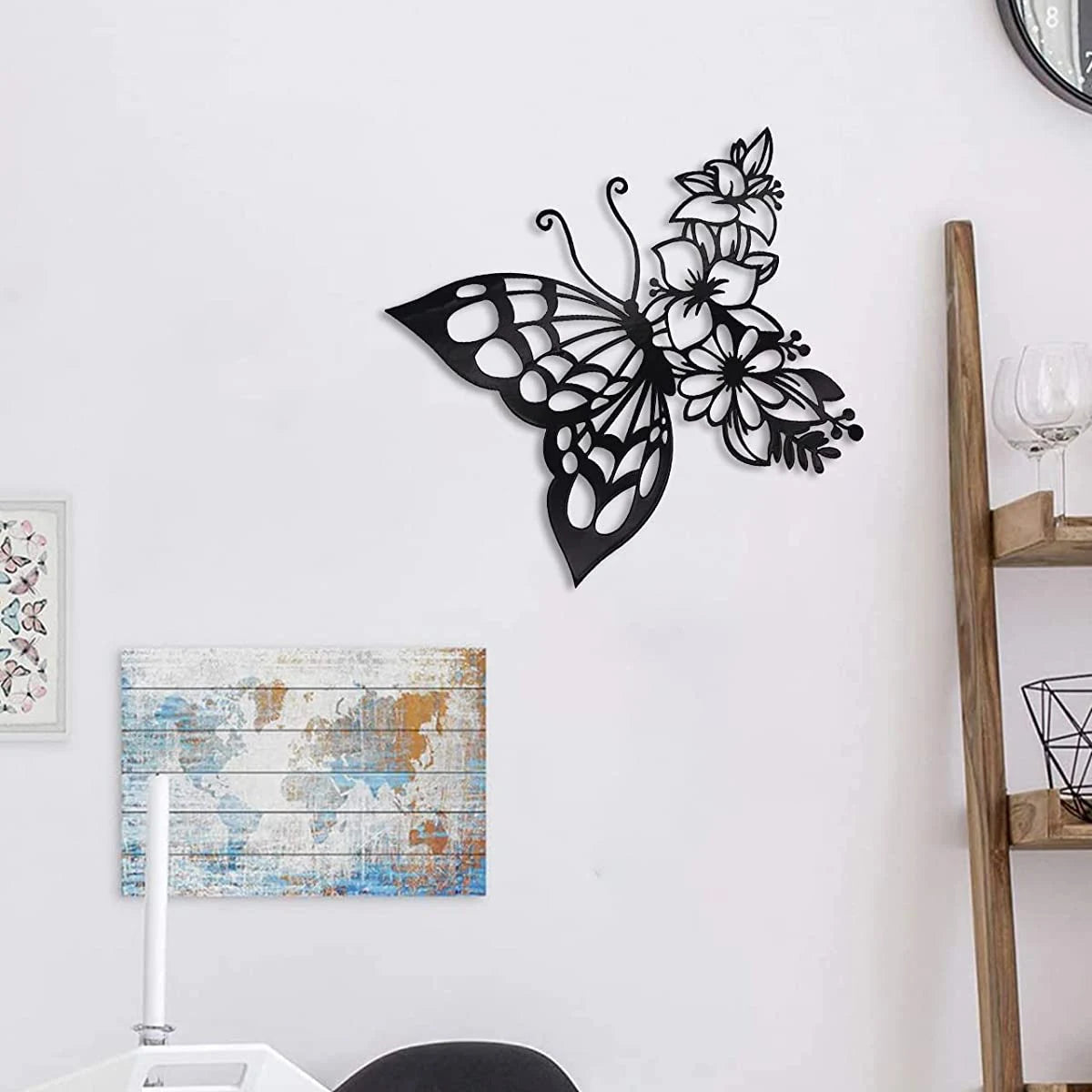 Elegant Butterfly Metal Wall Art