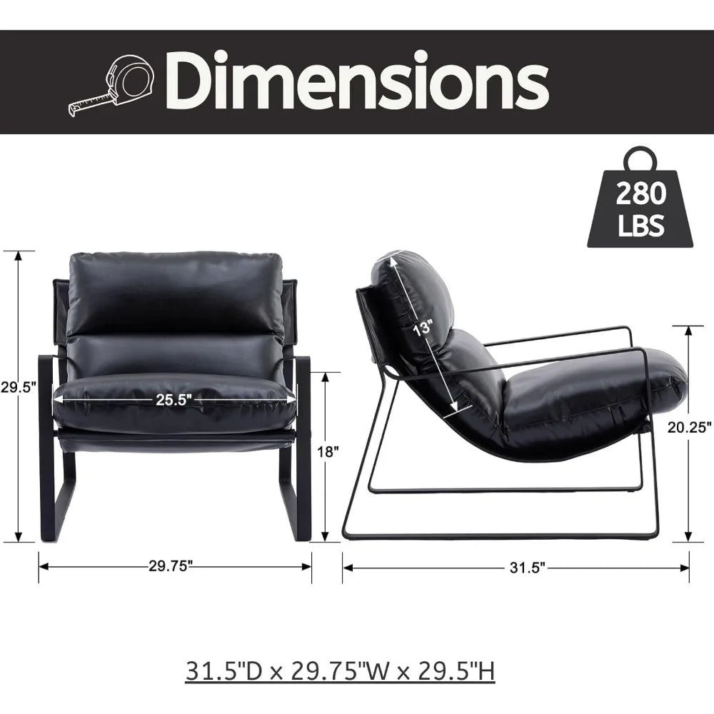 Avondale Modern PU Leather Accent Chair US - KaveCore