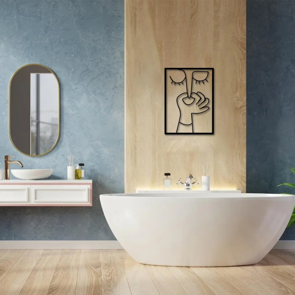 The Nose Job Metal Wall Art