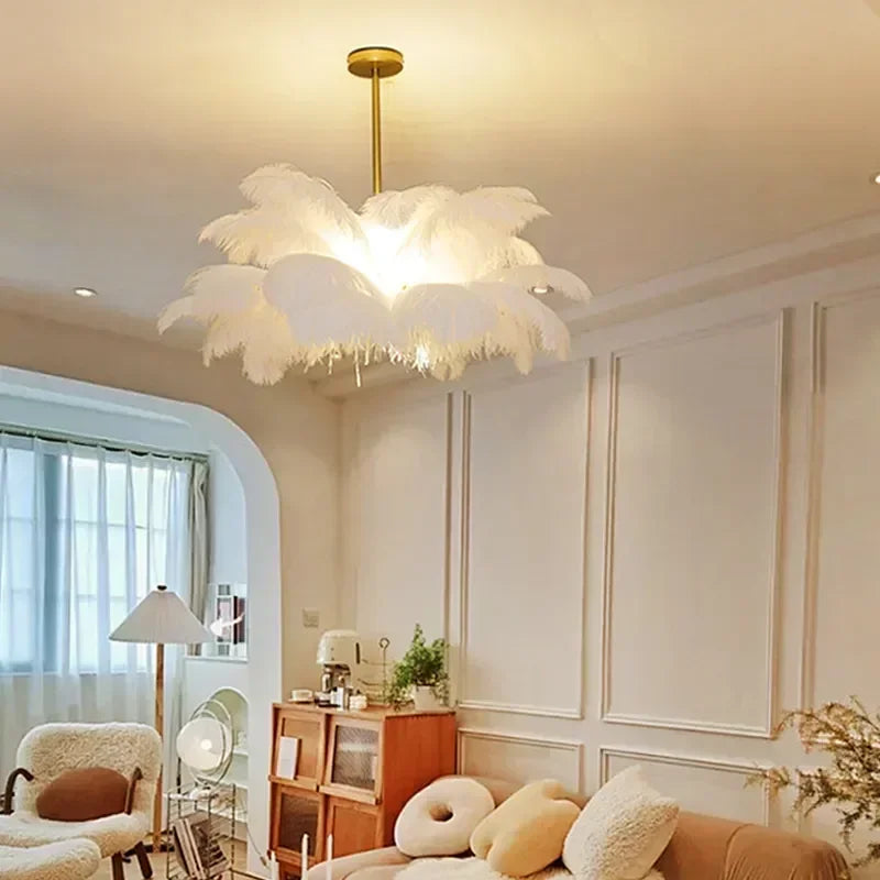 Palmira Feather Pendant Chandelier