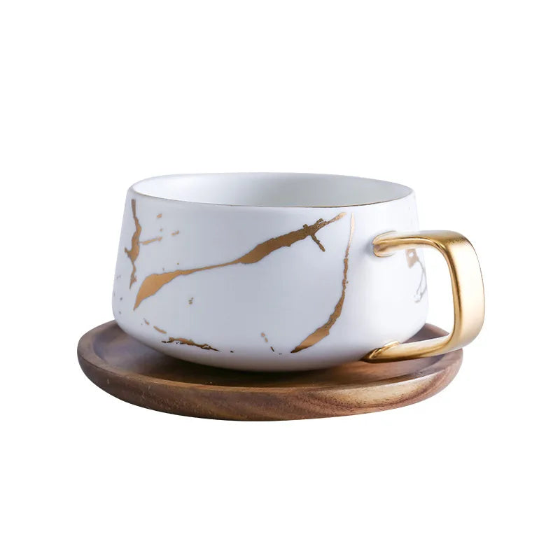 Sora Wooden Saucer Mug