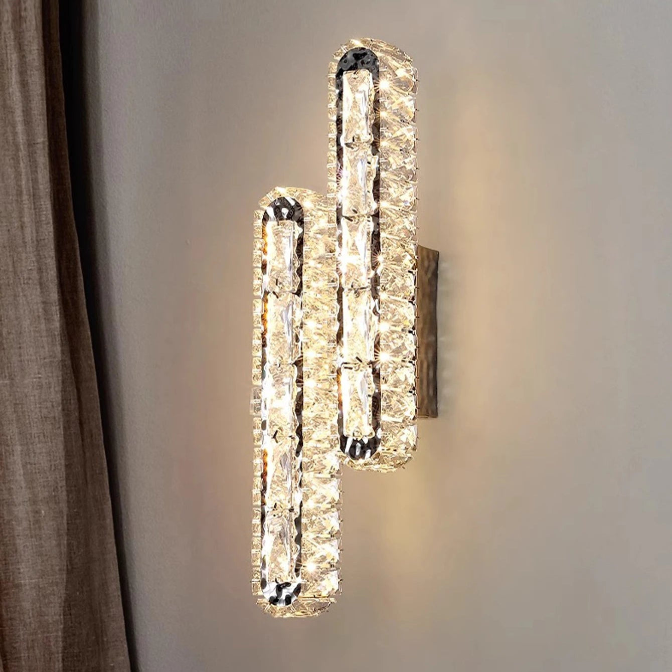 Seraphina Twin Crystal Wall Light