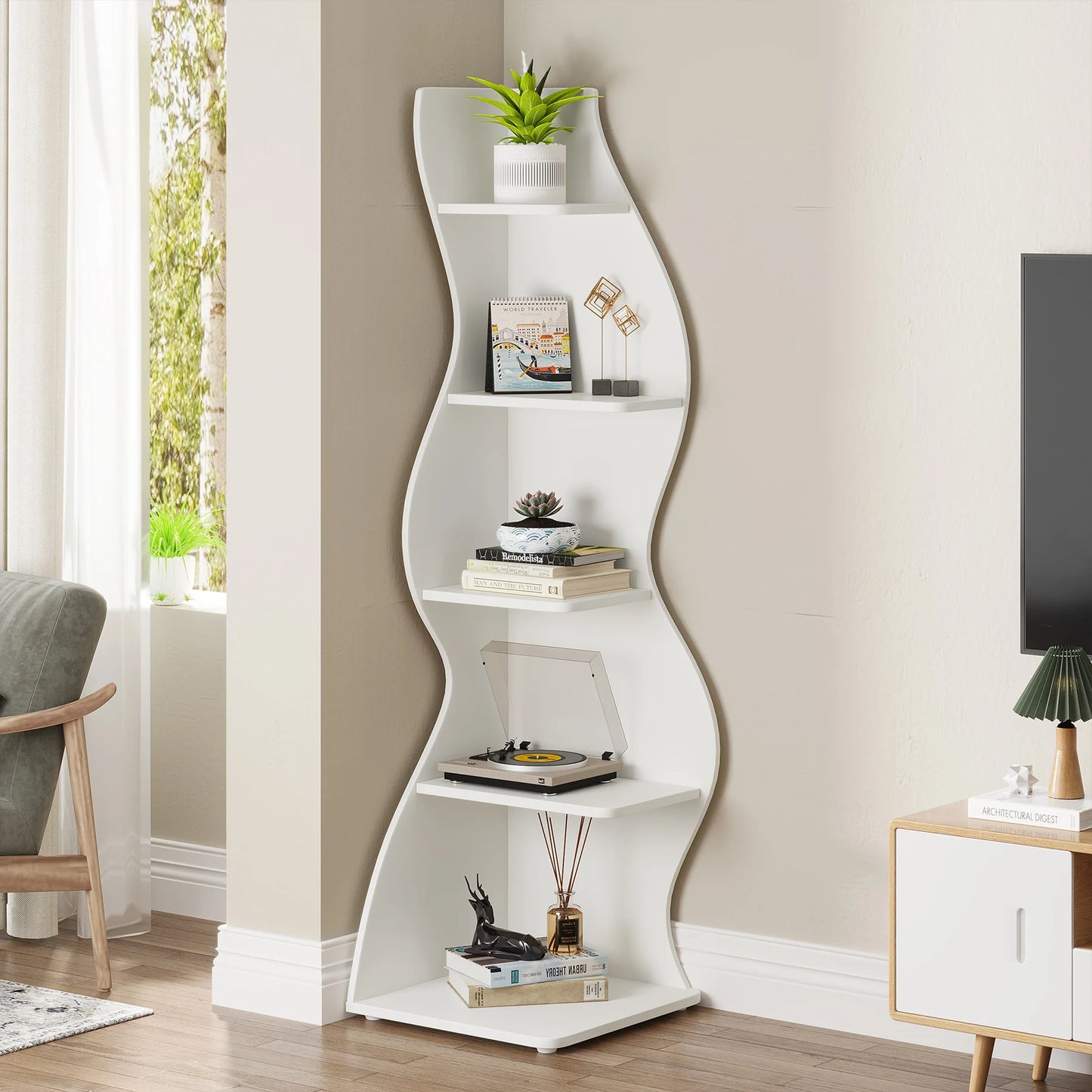Waveline Corner Shelf US - KaveCore