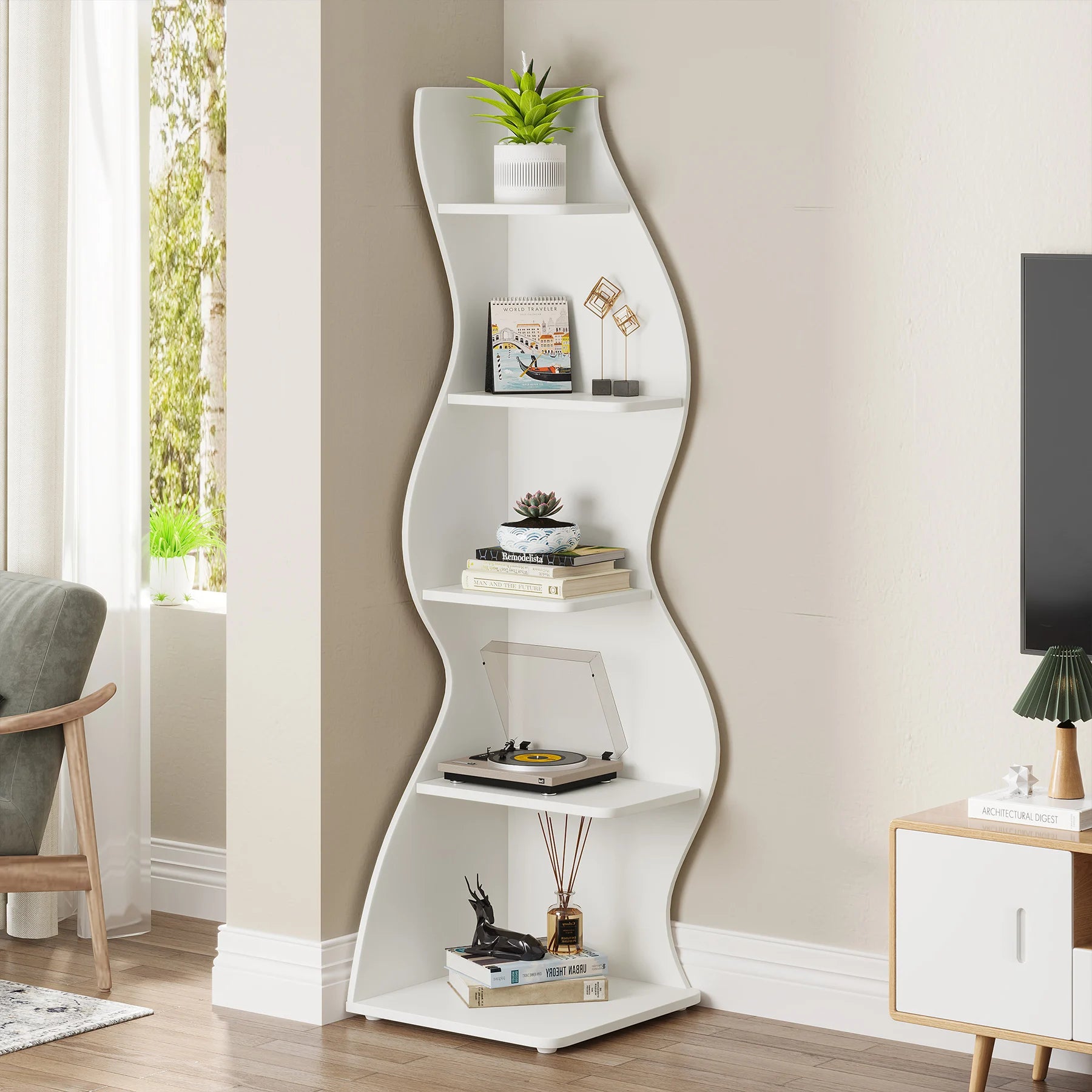 Waveline Corner Shelf US - KaveCore
