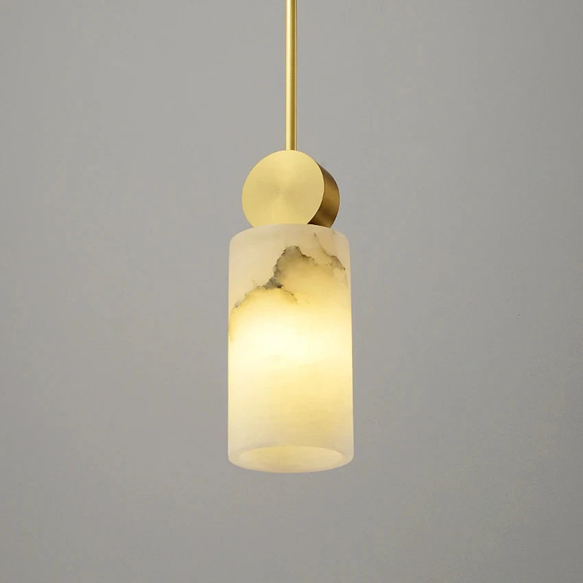 Luxe Marble Glow Pendant