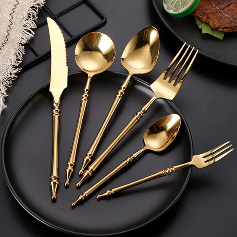 Prestige Golden Cutlery Set
