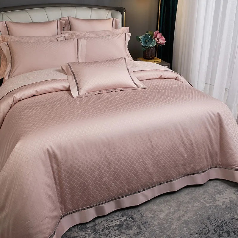 Palais Diamond Duvet Cover Set (Long-Staple Sateen Cotton)