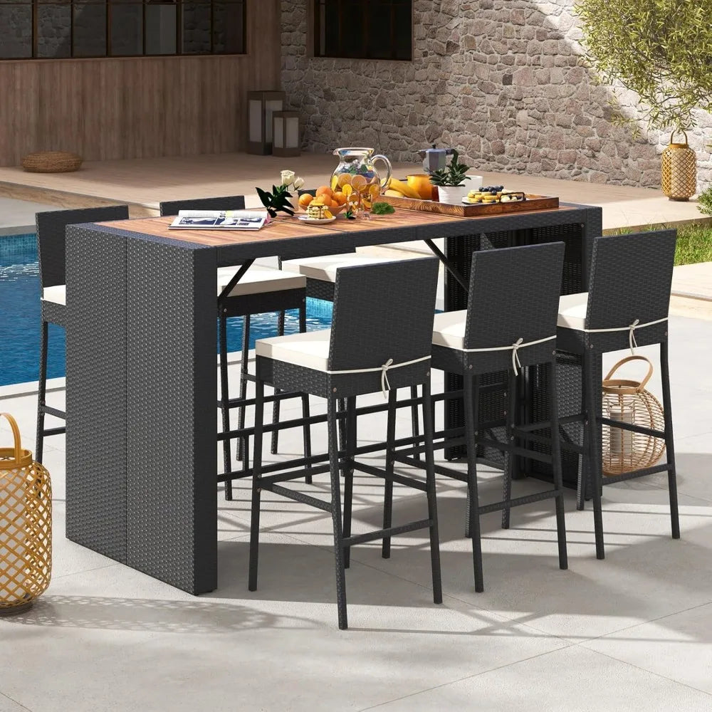 Sunset Lounge 7-Pieces Patio Dining Set US - KaveCore