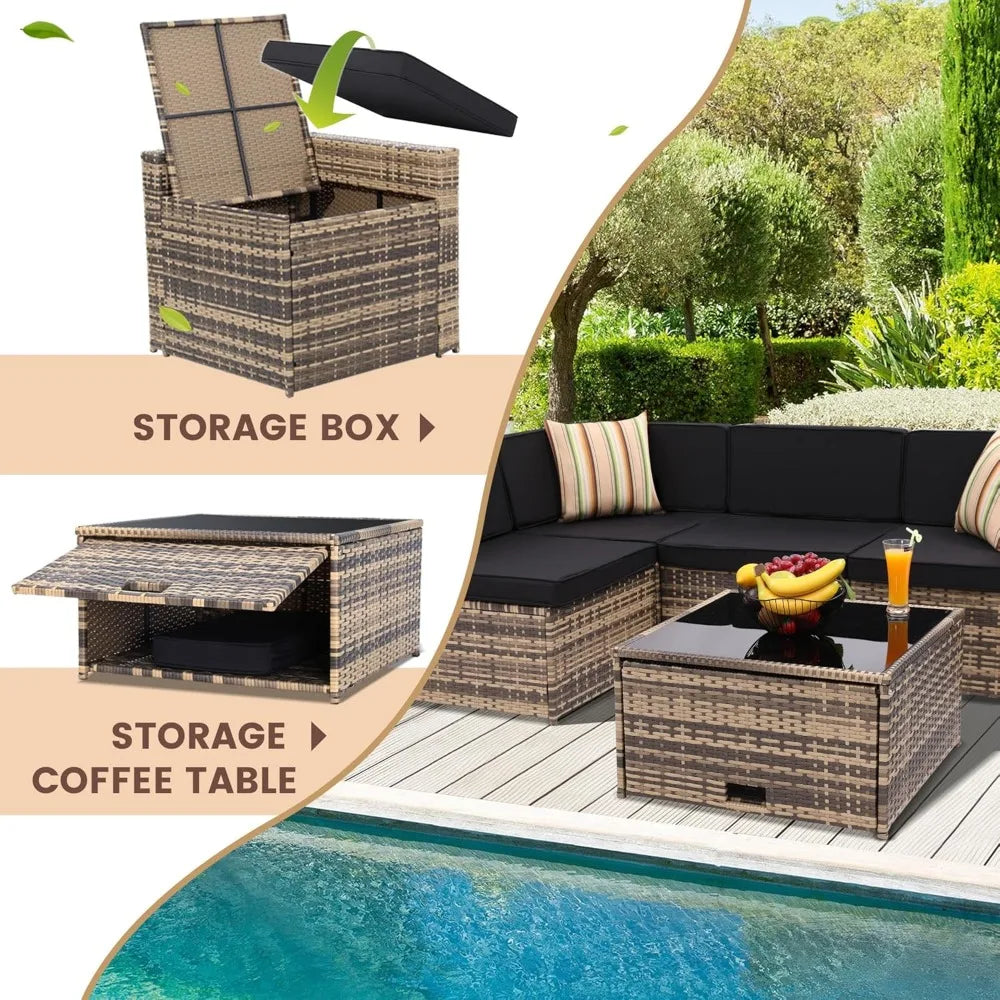 Stratus Patio Lounge Set 8-Piece US - KaveCore