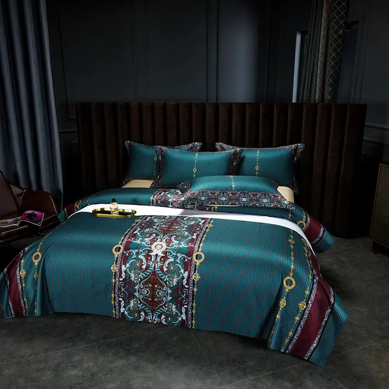 Renaissance Court Baroque Duvet Cover Set (Long-Staple Sateen Cotton)
