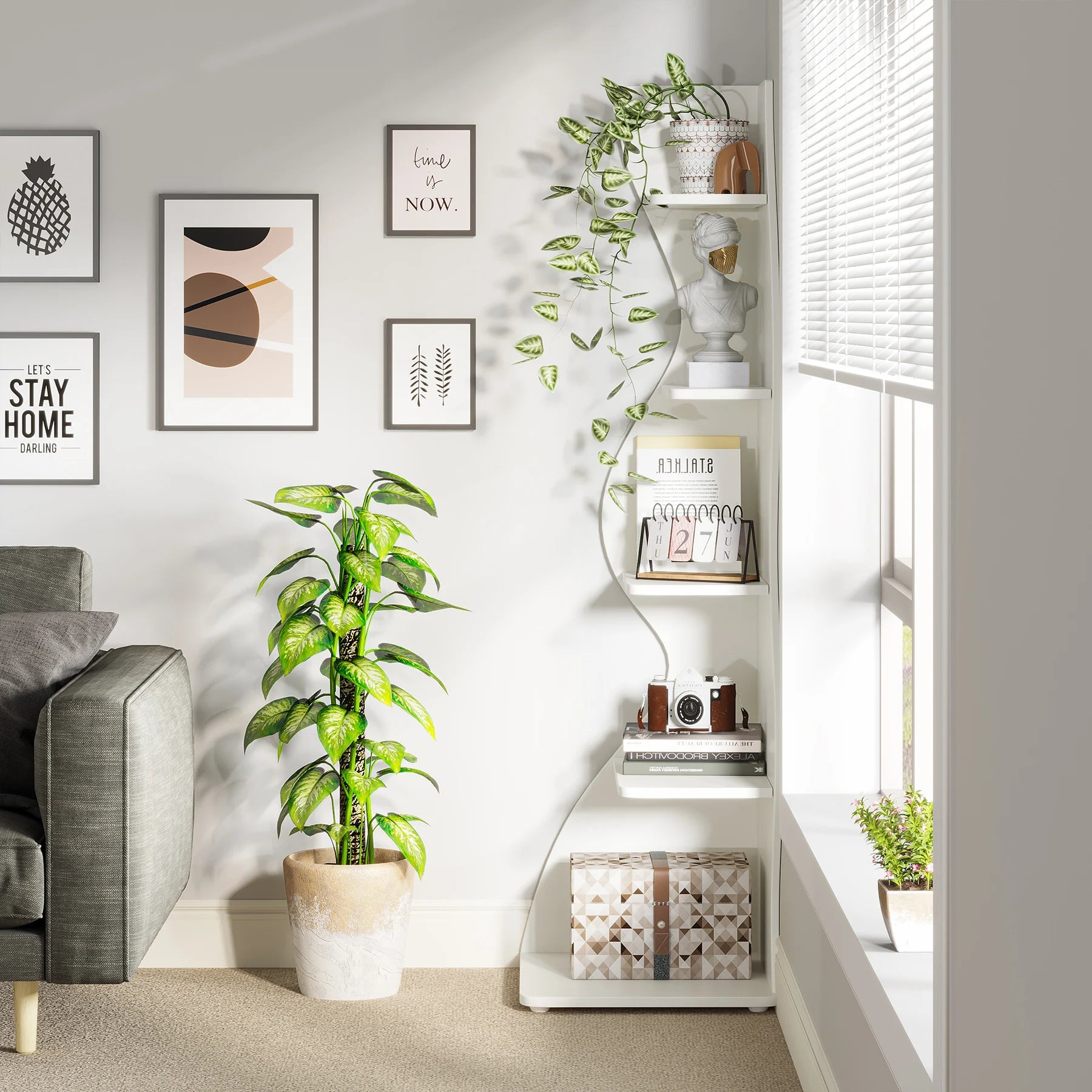 Waveline Corner Shelf US - KaveCore