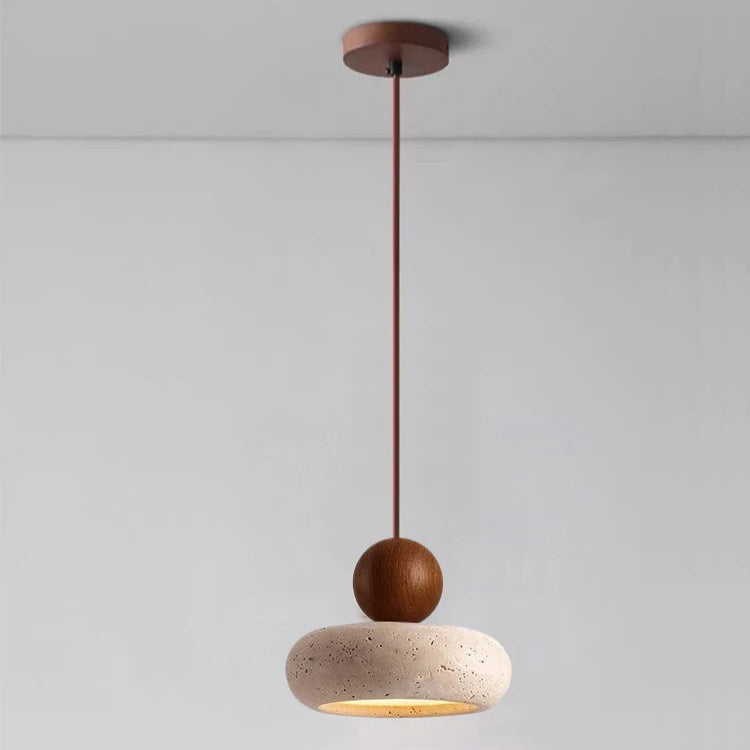 Eteria Stone & Wood Pendant Lamp - KaveCore