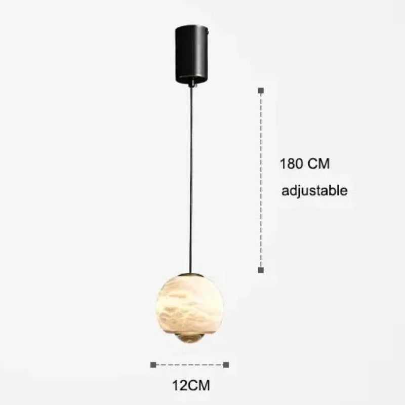 Sleek Marble Hanging Lamp - KaveCore