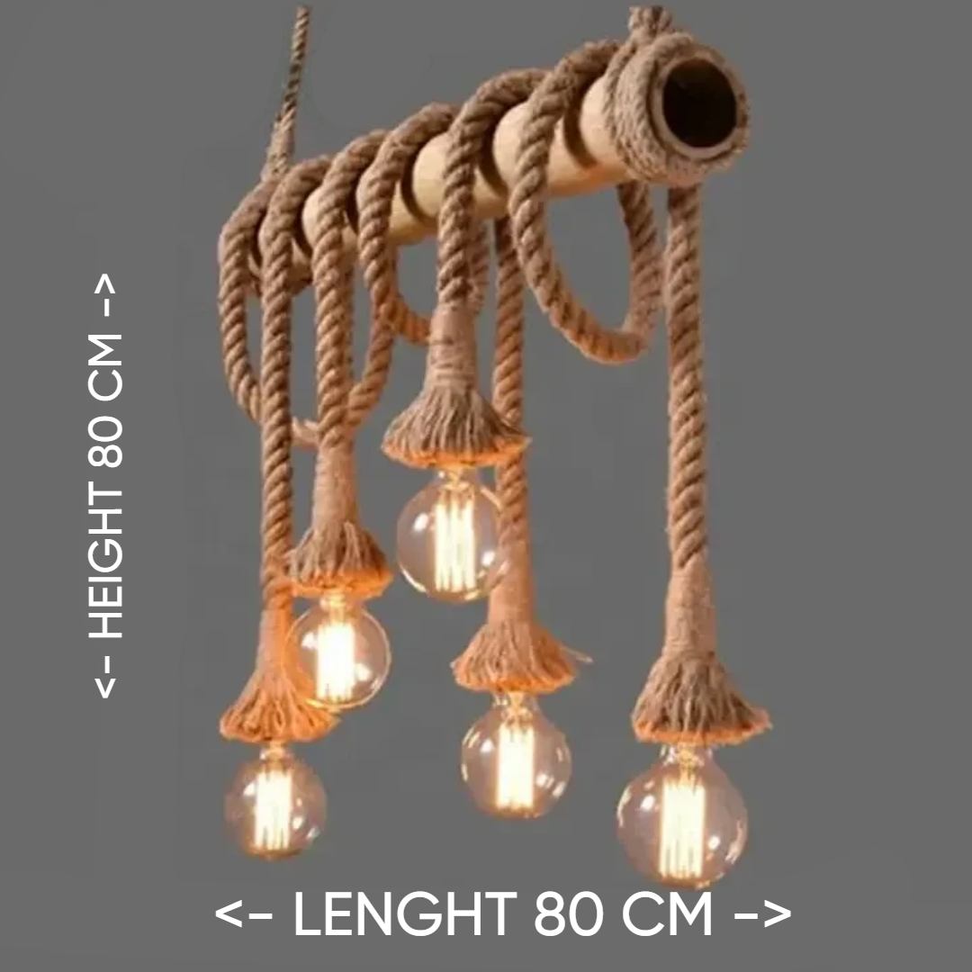 Lighthouse Loop – Handwoven Rope Chandelier